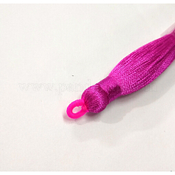 ナイロンタッセルビッグサイズパーツ  フクシア  83~92x9~10mm  穴：1.5~4mm&nbsp;STAS-F142-04F