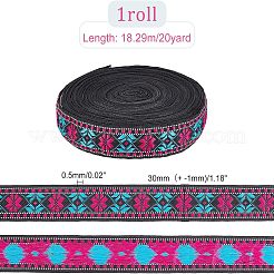 Ethnic Style Polyester Ribbons&nbsp;OCOR-WH0074-29