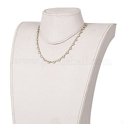 Heart Evil Eye 304 Stainless Steel Enamel Link Chains Bracelets & Necklaces Jewelry Sets&nbsp;SJEW-JS01153