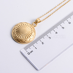 Vintage-inspired Stainless Steel Flower Pendant Men's Necklaces&nbsp;UG8663