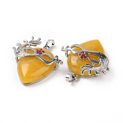 Natural Topaz Jade Pendants&nbsp;G-P496-02P-05