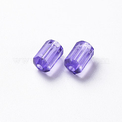 透明なアクリルビーズ  多面カット  ポリゴン  ミディアムスレートブルー  9x5mm  穴：1.8mm  約3496個/500g&nbsp;TACR-S154-27B-47