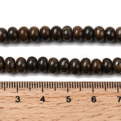 天然石ブロンザイトビーズ連売り  ロンデル  6.5~7x4~4.5mm  穴：0.8mm  約89個/連  15.35''（39センチメートル）&nbsp;G-A280-A16-01