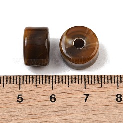 不透明アクリル天然石風ビーズ  渦巻き状の柱  サドルブラウン  12x8mm  穴：3mm  約526個/500g&nbsp;AC-CBA3EFE-02N