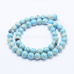 Synthetic Imperial Jasper Beads Strands&nbsp;G-F531-6mm-H04