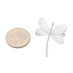 Anti-Tarnish 304 Stainless Steel Dragonfly Open Cuff Rings&nbsp;RJEW-M047-07P