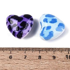 Leopard Printed Opaque Acrylic Beads&nbsp;OACR-Q199-06