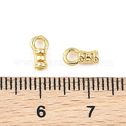 シェグレースの真鍮製コードエンド  コラム  カドミウムフリー＆ニッケルフリー＆鉛フリー  18KGP本金メッキ  7x4x2.7mm  穴：2mm  内径：1mm&nbsp;XGRQ1R160-351G