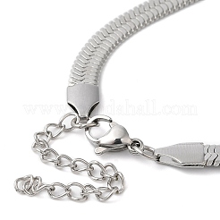 Non-Tarnish 304 Stainless Steel Herringbone Chain Bracelet for Men Women&nbsp;BJEW-Q998-01P