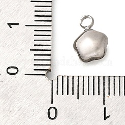 304ステンレスペンダント  ラインストーン付き  ステンレス鋼色  スター  カプリブルー  10x7.5x4mm  穴：1.8mm&nbsp;STAS-Q346-02P-02