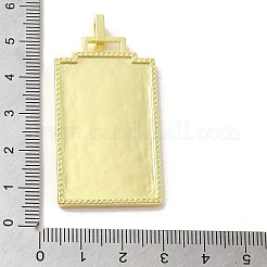 Brass Micro Pave Cubic Zirconia Pendant with Enamel&nbsp;KK-H458-02G-L01