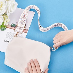 ポリエステルバッグストラップ  合金の留め金付き  バッグ交換用アクセサリー用  ホワイト  72.5x3.75cm&nbsp;FIND-WH0064-78