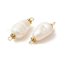 Acrylic Imitation Pearl Connector Charms&nbsp;PALLOY-YW0001-51