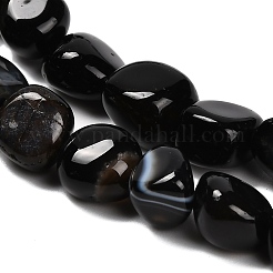 Natural Black Agate(Dyed & Heated) Beads Strands&nbsp;G-P568-C16-01