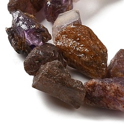 Raw Rough Natural Purple Phantom Quartz Purple Lodolite Quartz Beads Strands&nbsp;G-I283-G06-01