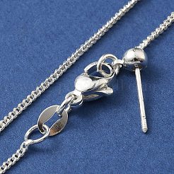 女性のための真鍮のブレスレット  銀  8-3/8インチ（21.4cm）&nbsp;BJEW-M048-01S
