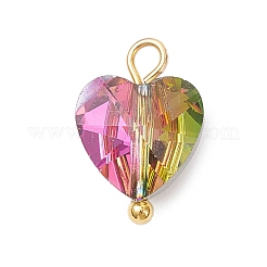 Transparent Glass Charms&nbsp;PALLOY-JF04198-01