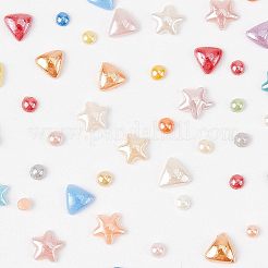 1650Pcs 3 Style Half Round & Star & Triangle Glass Cabochons&nbsp;MRMJ-OC0002-74