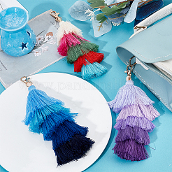 3Pcs 3 Styles Polyester Tassel Big Pendant Decorations&nbsp;HJEW-GO0001-16