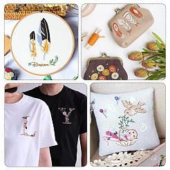 6層ポリエステル刺繍フロス  クロスステッチの糸  セグメント染めグラデーションカラー/クリスマス/秋カラーシリーズ  プラスチック糸巻き板12個  ミックスカラー  0.5mm  約8.75ヤード（8m）/かせ  12 かせ/セット  2セット  24かせ&nbsp;OCOR-CY0002-03B-01