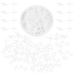 500Pcs Plastic Cross Tile Spacers for Tiling Positioning Clip Leveling System Construction&nbsp;DIY-CN0003-94A
