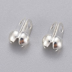 304ステンレススチールボールチープ  銀色のメッキ  5x3.5x0.5mm  穴：0.5mm&nbsp;STAS-Q002-1S