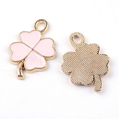 Light Gold Alloy Enamel Pendants&nbsp;ENAM-Q032-07A