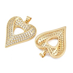 Mother's Day Brass Cubic Zirconia Pendants&nbsp;KK-L251-07G-04