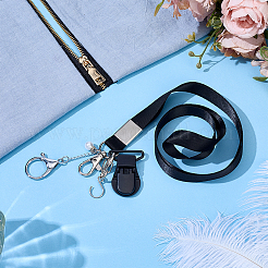 2Pcs Alloy & 304 Stainless Steel Clasps & ABS Plastic Pearl Beaded Zipper Helpers&nbsp;HJEW-PH02480