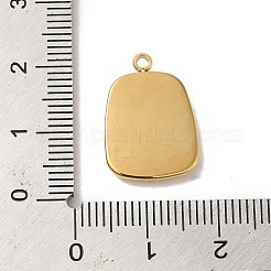 304 Stainless Steel Pave Shell Pendants&nbsp;STAS-L022-246G