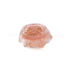 クリア樹脂カボション  金箔  花  サンゴ  14x7mm&nbsp;RESI-WH0026-49B