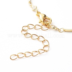 Brass Inlaid Clear Cubic Zirconia Link Chain Bracelets&nbsp;BJEW-JB06418
