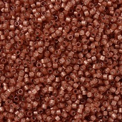 MIYUKIデリカビーズ  シリンダー  日本製シードビーズ  11/0  (db2178) デュラコート セミフロストシルバー裏地 染めパパイヤ  1.3x1.6mm  穴：0.8mm  約20000個/袋  100 G /袋&nbsp;SEED-J020-DB2178