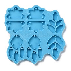 Cloud & Rhombus & Leaf Shape DIY Pendant Silicone Molds&nbsp;DIY-M048-03