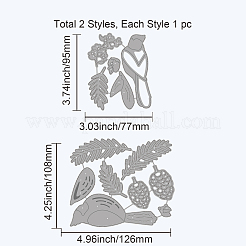 Christmas Theme Carbon Steel Cutting Dies Stencils&nbsp;DIY-WH0309-475