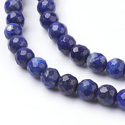 Natural Dyed Lapis Lazuli Beads Strands&nbsp;X-G-G059-6mm