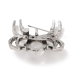 Natural Quartz Crystal Brooches&nbsp;G-A224-01AS-14