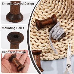 28Pcs 2 Styles Wood Thread Bobbins&nbsp;TOOL-GL0001-20