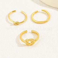 3Pcs 3 Styles Brass Knot Open Cuff Toe Rings for Daily&nbsp;GY1534