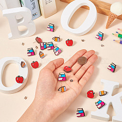 30Pcs 3 Style Teachers' Day Natural Wood Stud Earring Findings&nbsp;DIY-TA0006-63