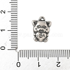 304 Stainless Steel Tibetan Style Pendants&nbsp;STAS-S185-10AS-C