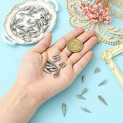 60Pcs 6 Styles 201/304 Stainless Steel Pendants&nbsp;STAS-CJ0002-93