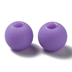 つや消し不透明なアクリルビーズ  ラウンド  ショッキングピンク  6mm  穴：2mm  約4545個/500g&nbsp;OACR-P019-01A-04