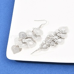 Brass Dangle Earrings&nbsp;EJEW-B157-02A-P