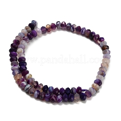 Natural Banded Agate Beads Strands&nbsp;G-Z111-A01-04