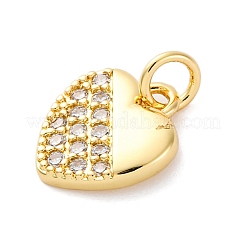 Brass Micro Pave Cubic Zirconia Pendants&nbsp;KK-S510-49G-03