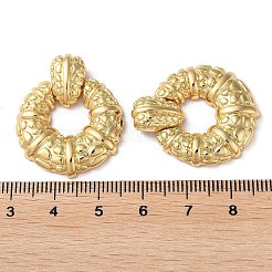 ラックメッキ真鍮チャーム  カドミウムフリー＆鉛フリー  ラウンドリングチャーム  16KGP本金メッキ  30.5mm  穴：3.5x2mm&nbsp;KK-M268-05G