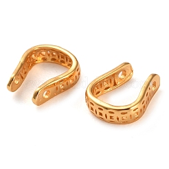 スターリングシルバーのイヤーカフパーツ 925 個  中国の古代コインの模様  18KGP本金メッキ  7x6x2mm  穴：0.8mm&nbsp;STER-K176-27G