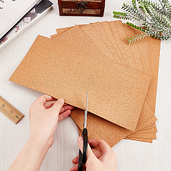 コルク断熱シート30枚  コースター用  ランチョンマット  キッチン ダイニング ホール & DIY クラフト用品  長方形  ペルー  305x155x1mm&nbsp;AJEW-OC0014-13