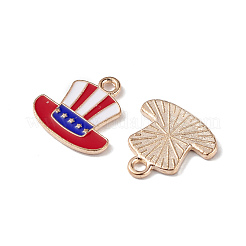 American Flag Style Alloy Enamel Pendants&nbsp;ENAM-K067-33